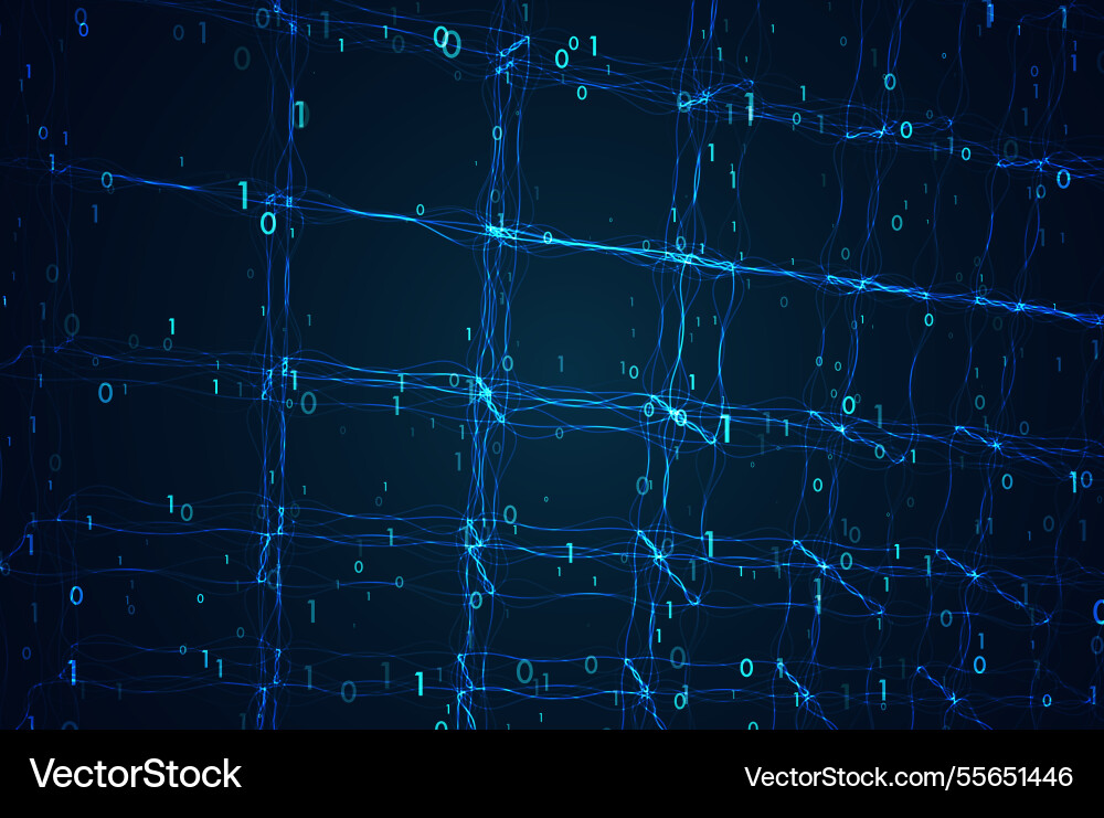 Stream von codierten Daten Abstract digital code Stream von codierten Daten Abstract digital code vektorbild