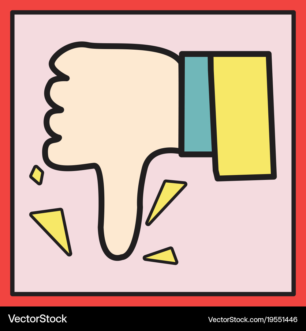 Unlike icon flat web pointer in eps 10 vector image