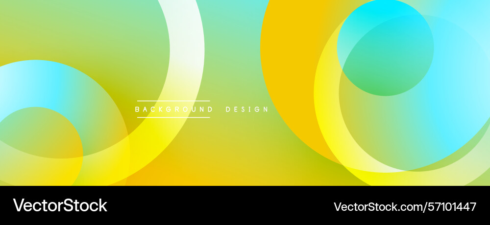 Abstract colorful design overlapping circles Vector Image