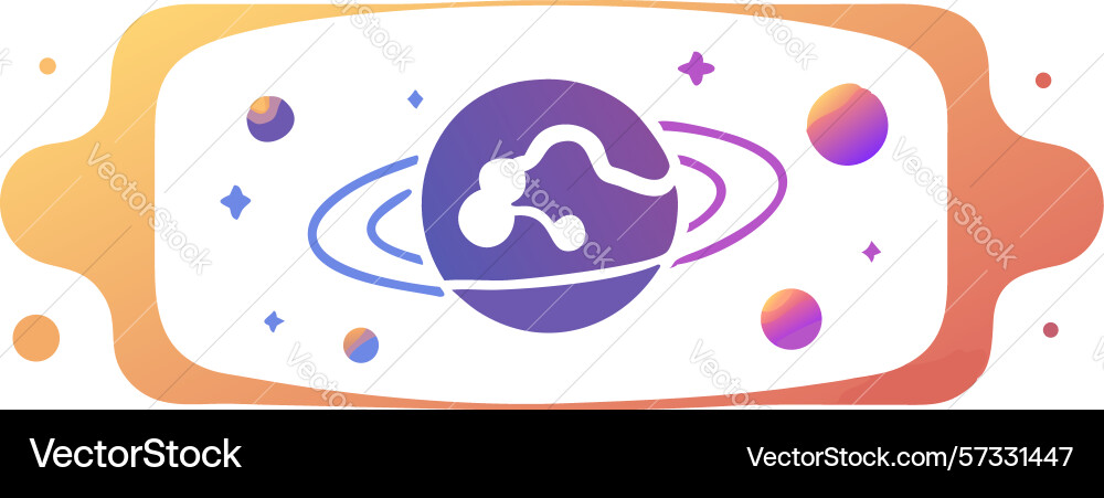 Abstract view into planets core geological Vector Image
