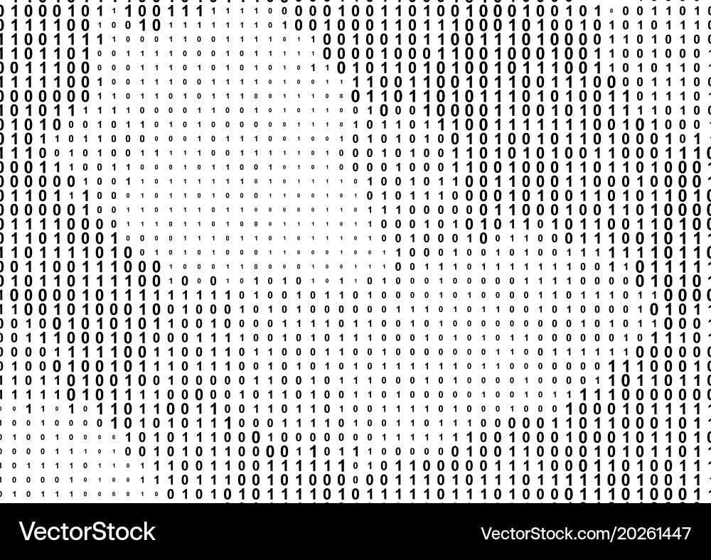 Binärer Computercode Hintergrund vektorbild