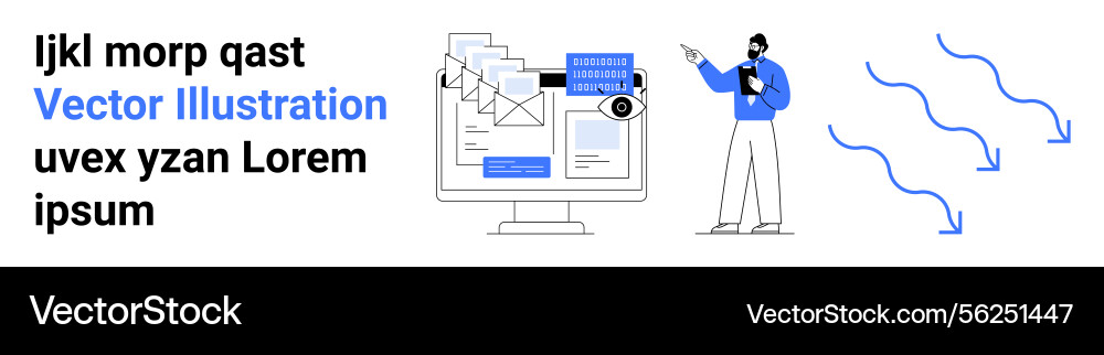 Digital communication and data sharing concept Digital communication and data sharing concept vector image
