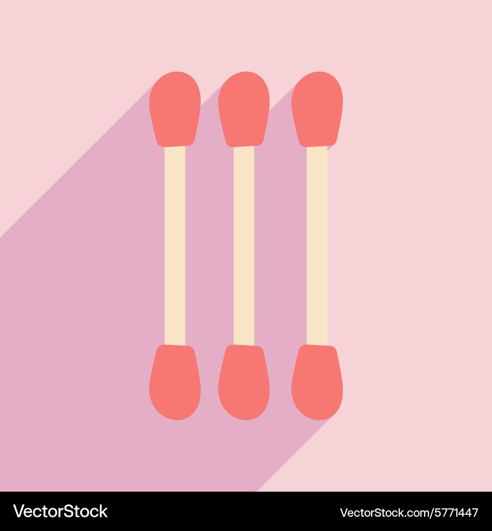 Flat with shadow icon and mobile application Vector Image