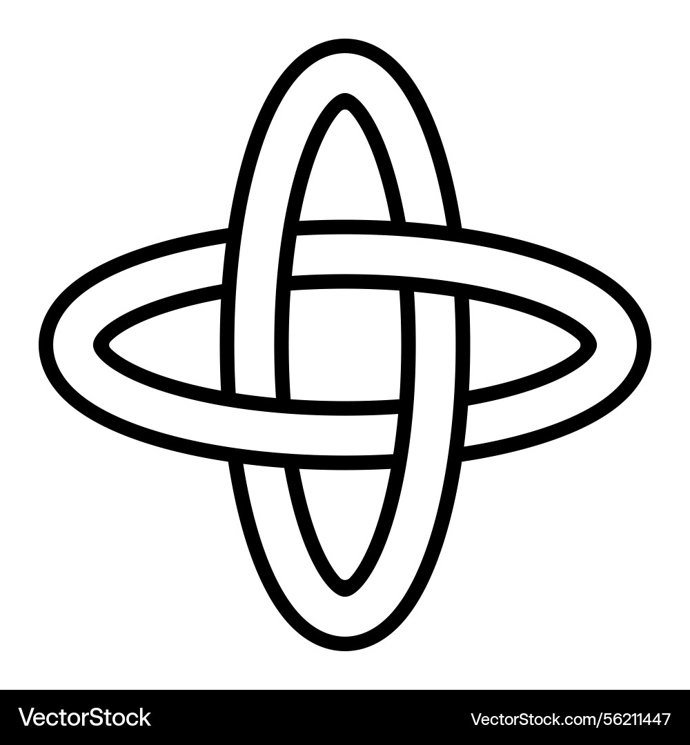 Interwoven infinity timeless celtic knot symbol Vector Image