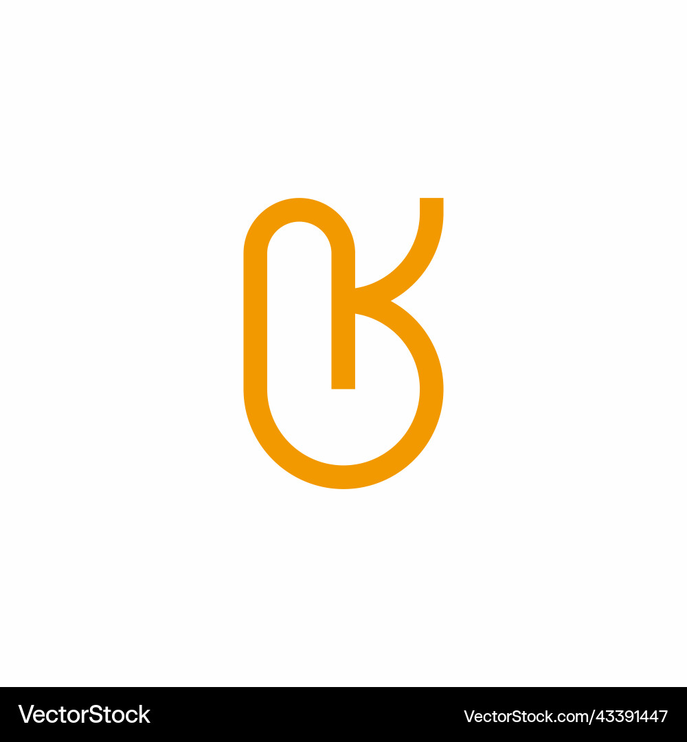 Linked Loop Logo - Modern Geometric vector image
