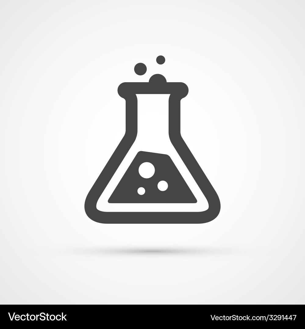 Modern Flask Icon vector image