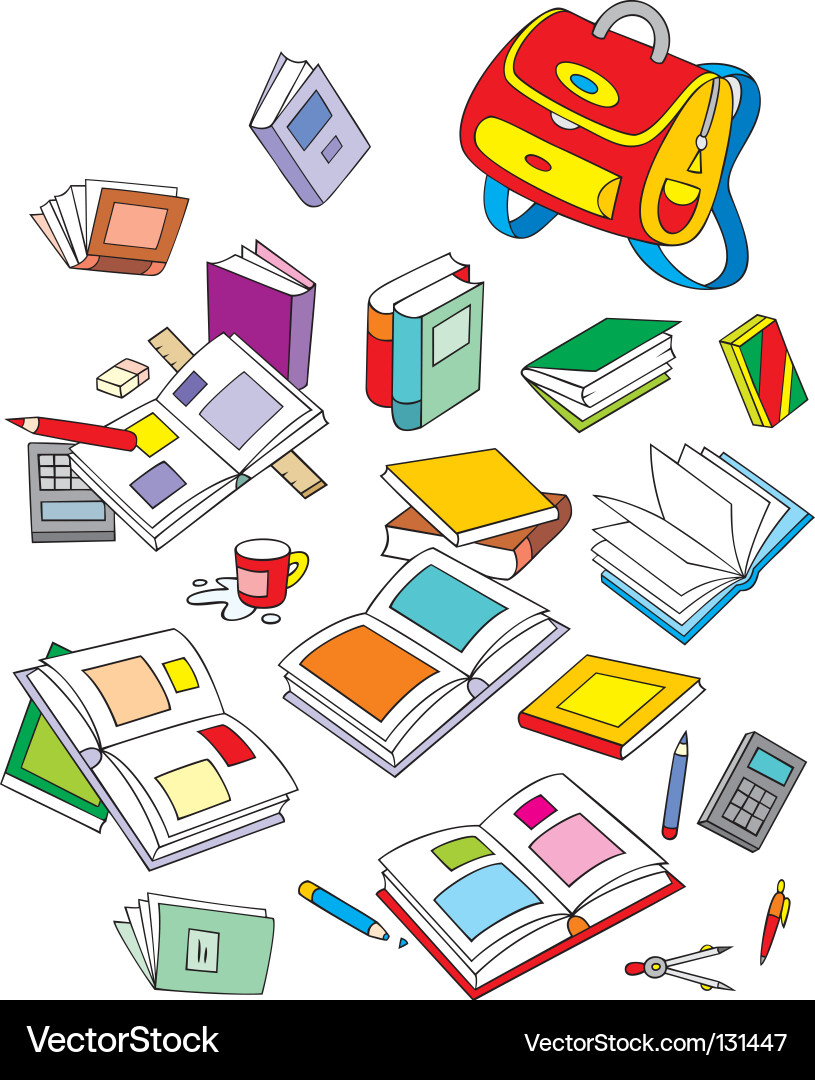 School objects Vector Image