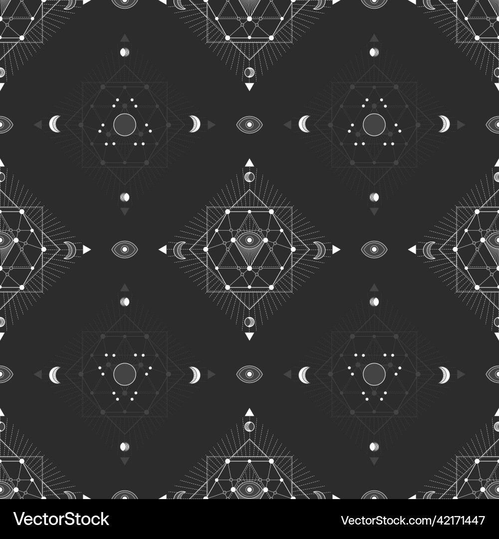 Seamless pattern with geometric symbols Seamless pattern with geometric symbols vector image