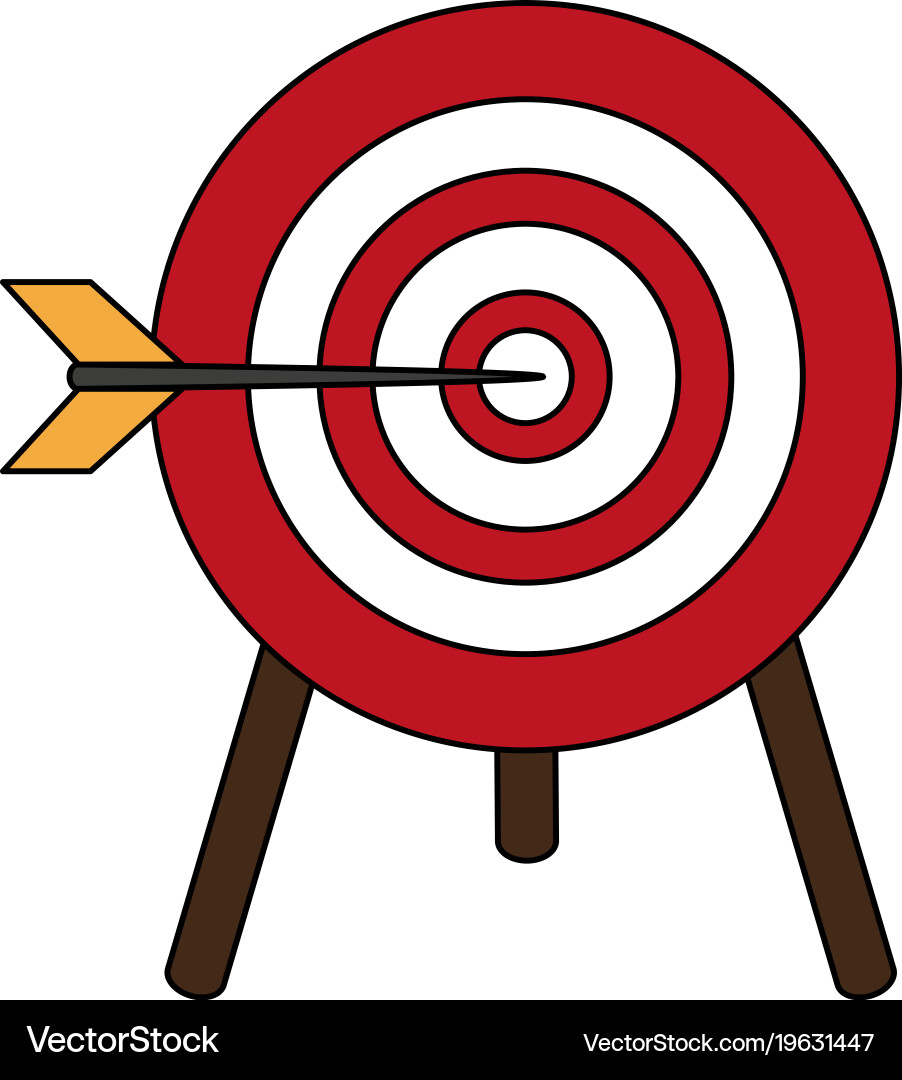Target dartboard symbol Vector Image