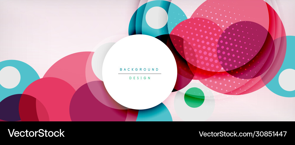 Trendy simple circle abstract background dynamic Trendy simple circle abstract background dynamic vector image
