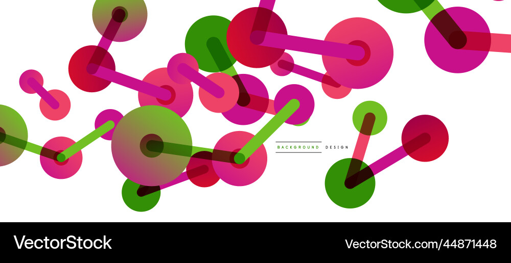 Abstract background round dots connected by lines Abstract background round dots connected by lines Vector Image