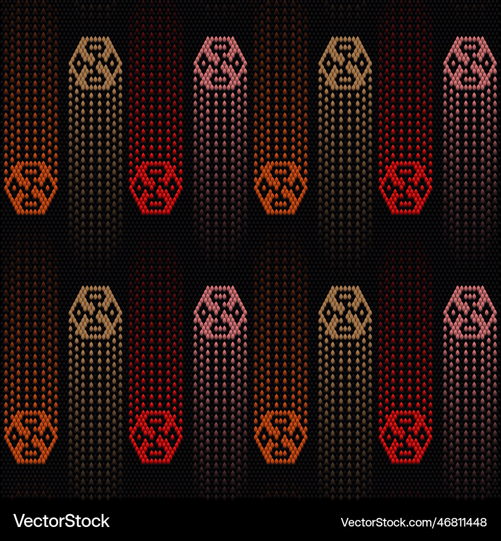 Abstract seamless pattern stylized as artificial vector image