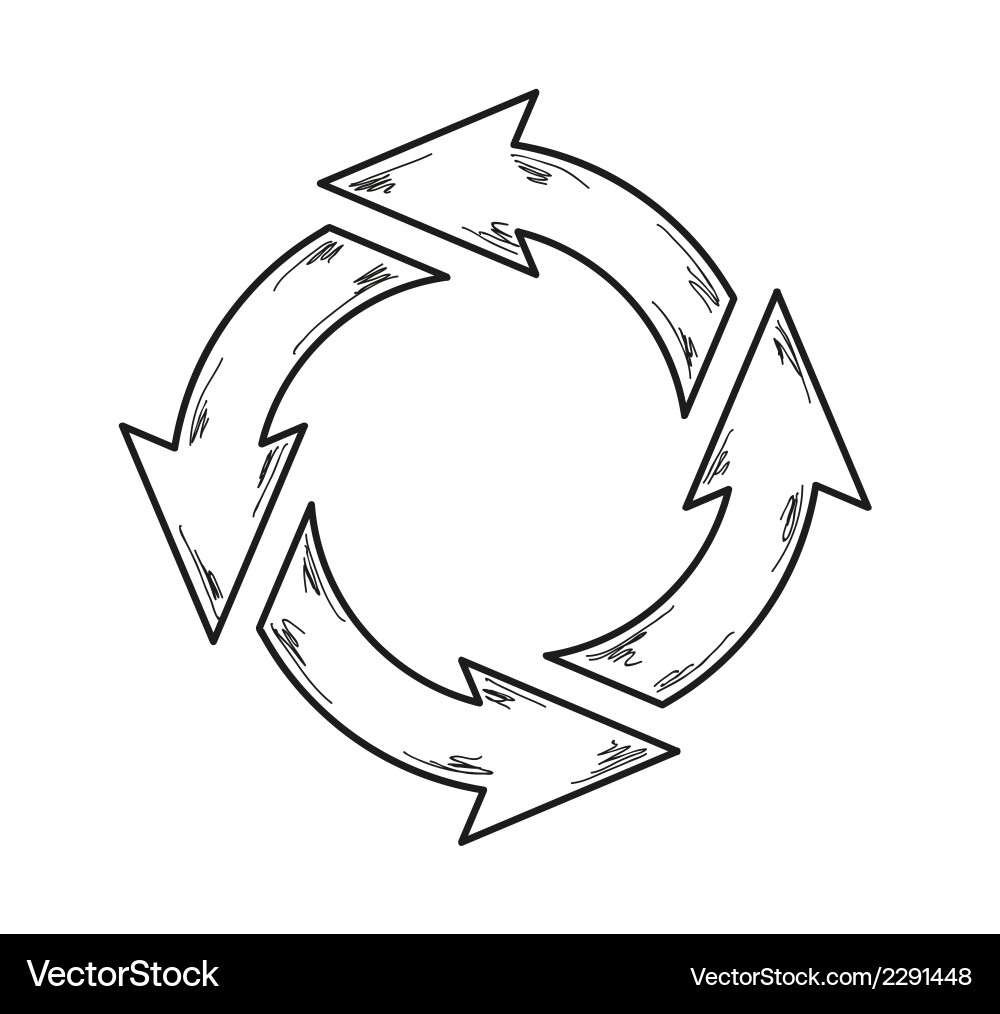 Circle arrows Royalty Free Vector Image - VectorStock