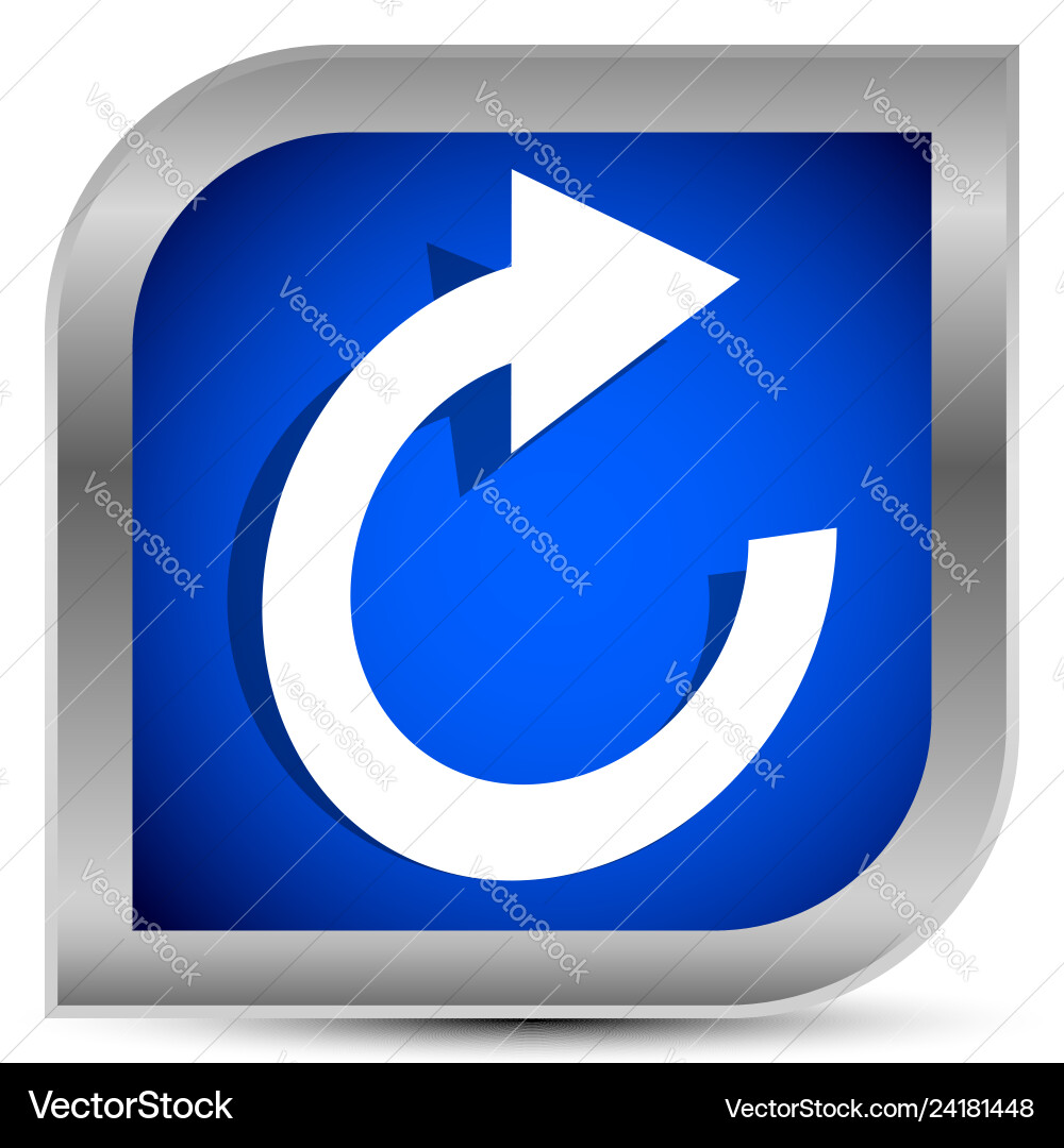 Circular arrow icon revolve rotate iteration Circular arrow icon revolve rotate iteration vector image