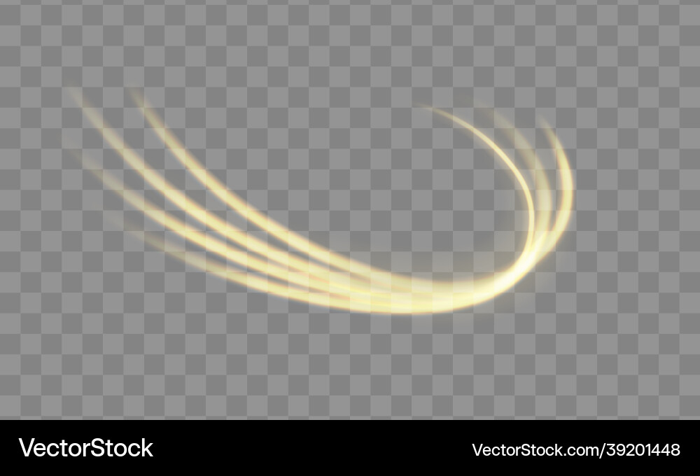 Dynamic golden waves light line bokeh effect Dynamic golden waves light line bokeh effect vector image