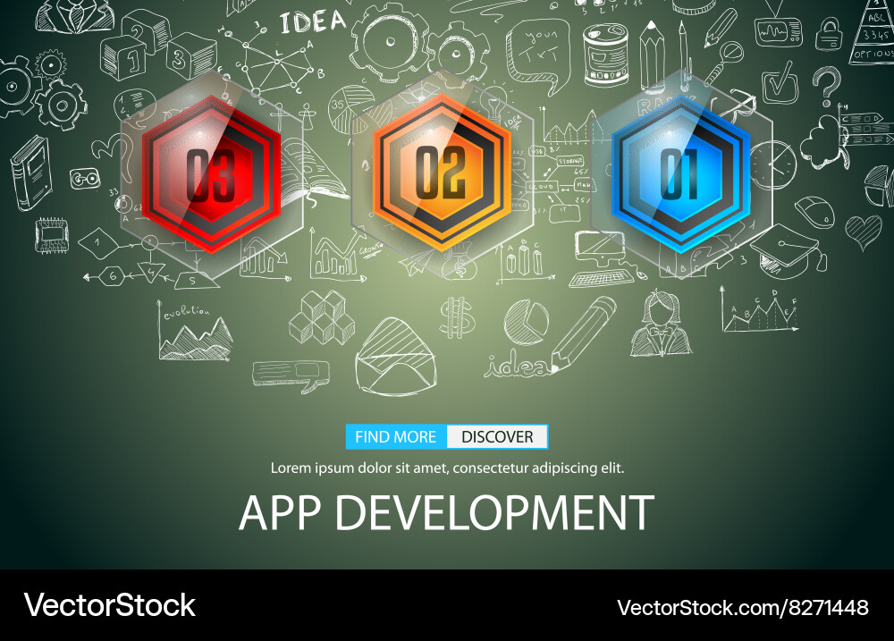 Infographics complex layout with option buttons Vector Image