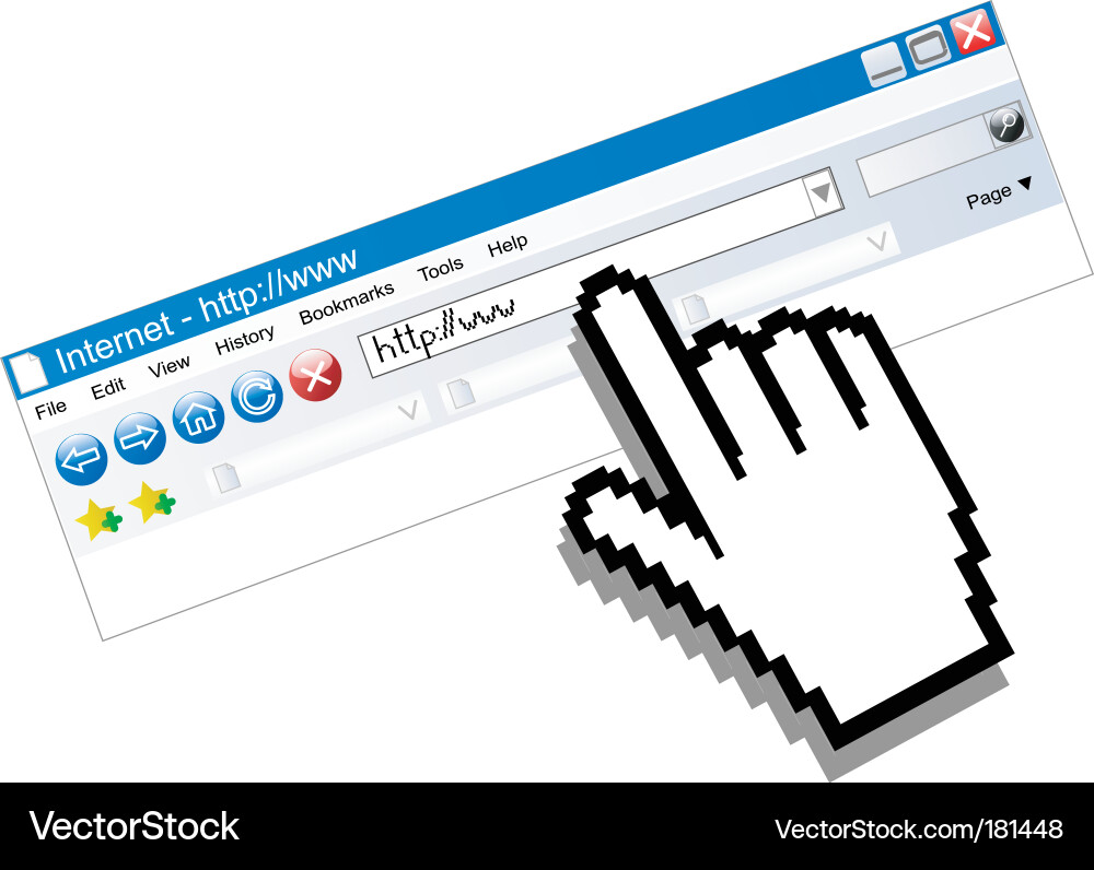 Web Browser Interface vector image