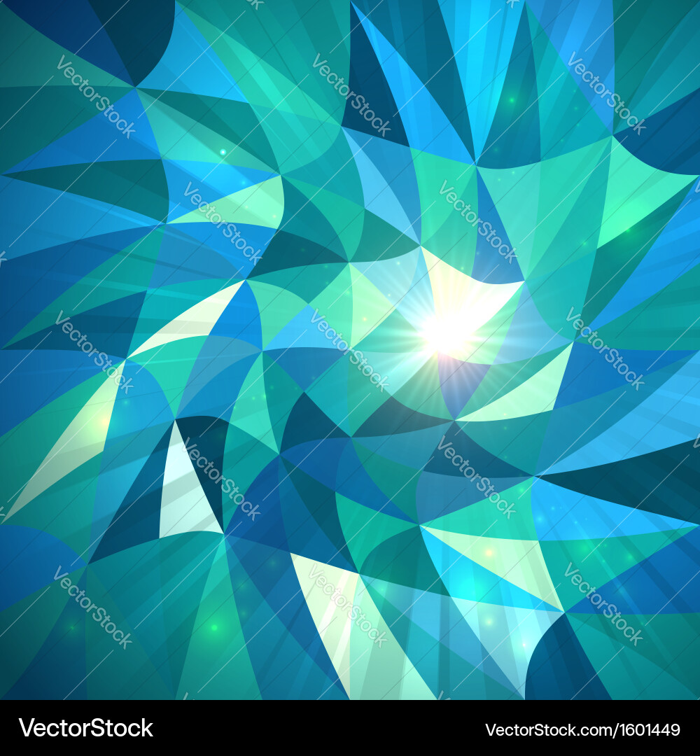 Abstract Blue Triangle Pattern Vector Image