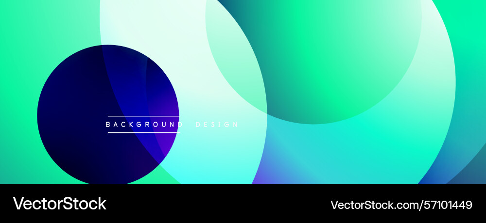 Abstract fluid shapes overlap creating vibrant Vector Image