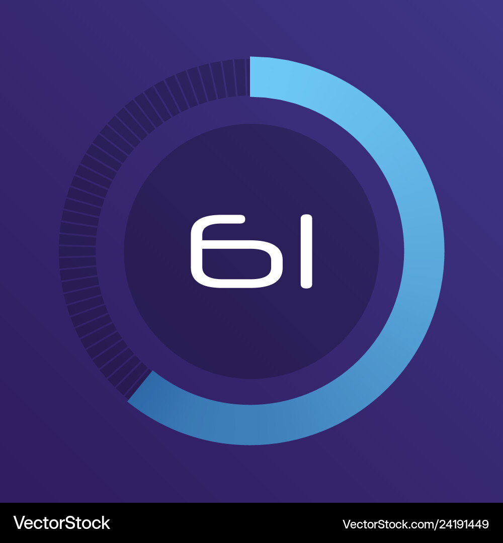 Circular interval timer Circular interval timer vector image