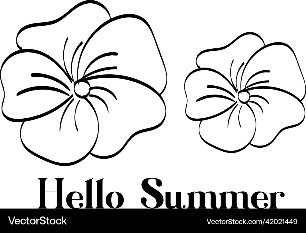 Hand drawn hello summer background for print Hand drawn hello summer background for print vector image