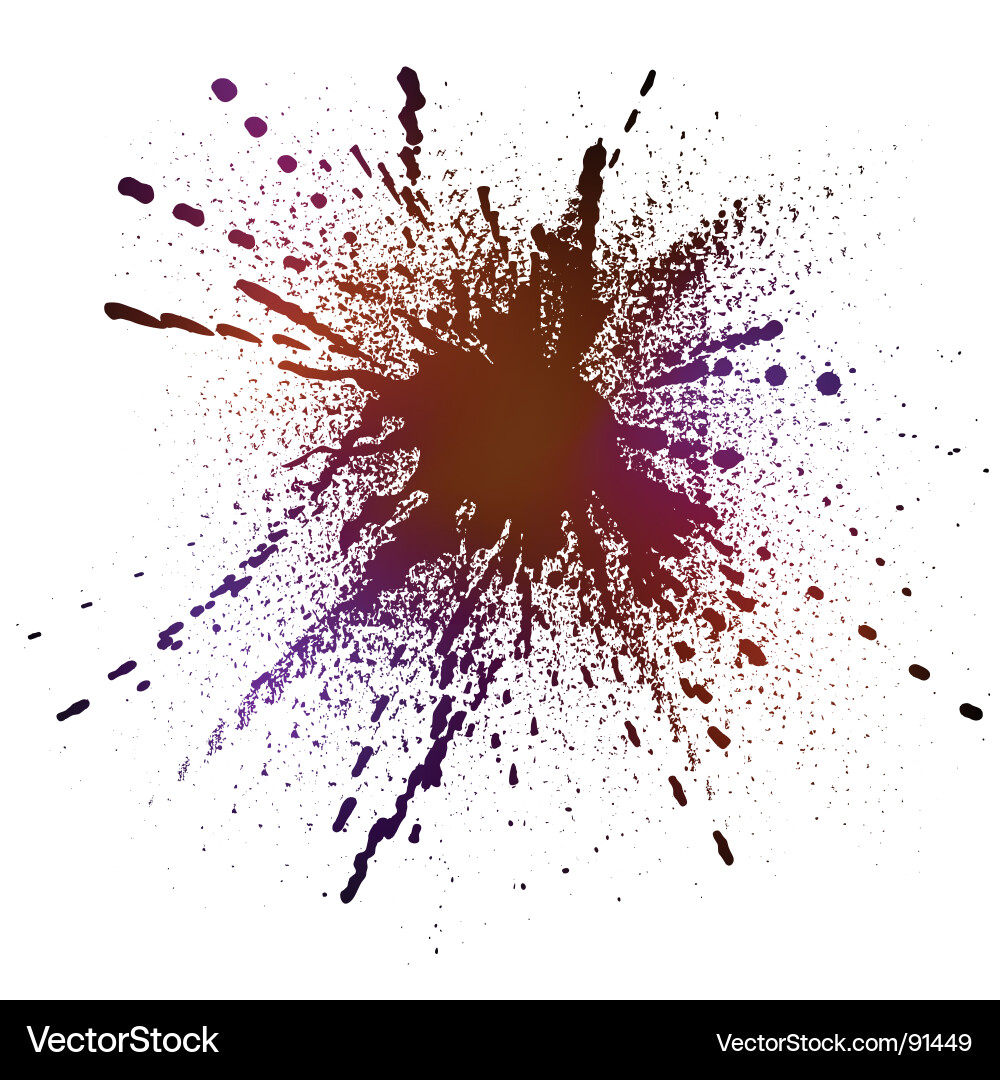 Inky splash Vector Image