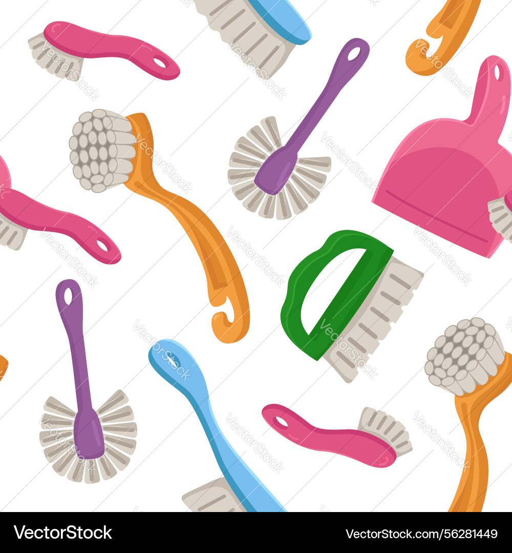 Seamless pattern with attributes Vector Image