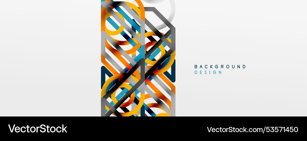 Abstract background - colorful circle lines Abstract background - colorful circle lines vector image