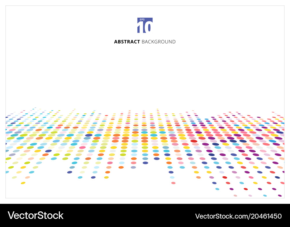 Abstract colorful halftone texture dots pattern vector image