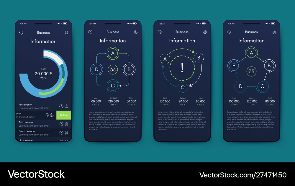 Different ui ux gui screens and flat web icons Different ui ux gui screens and flat web icons vector image