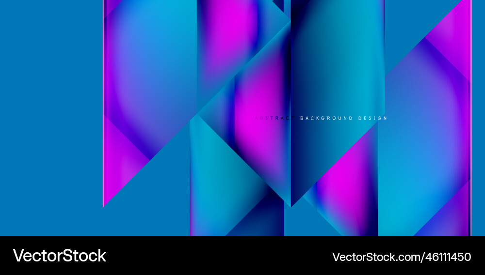 Dynamic triangle design with fluid gradient colors Vector Image