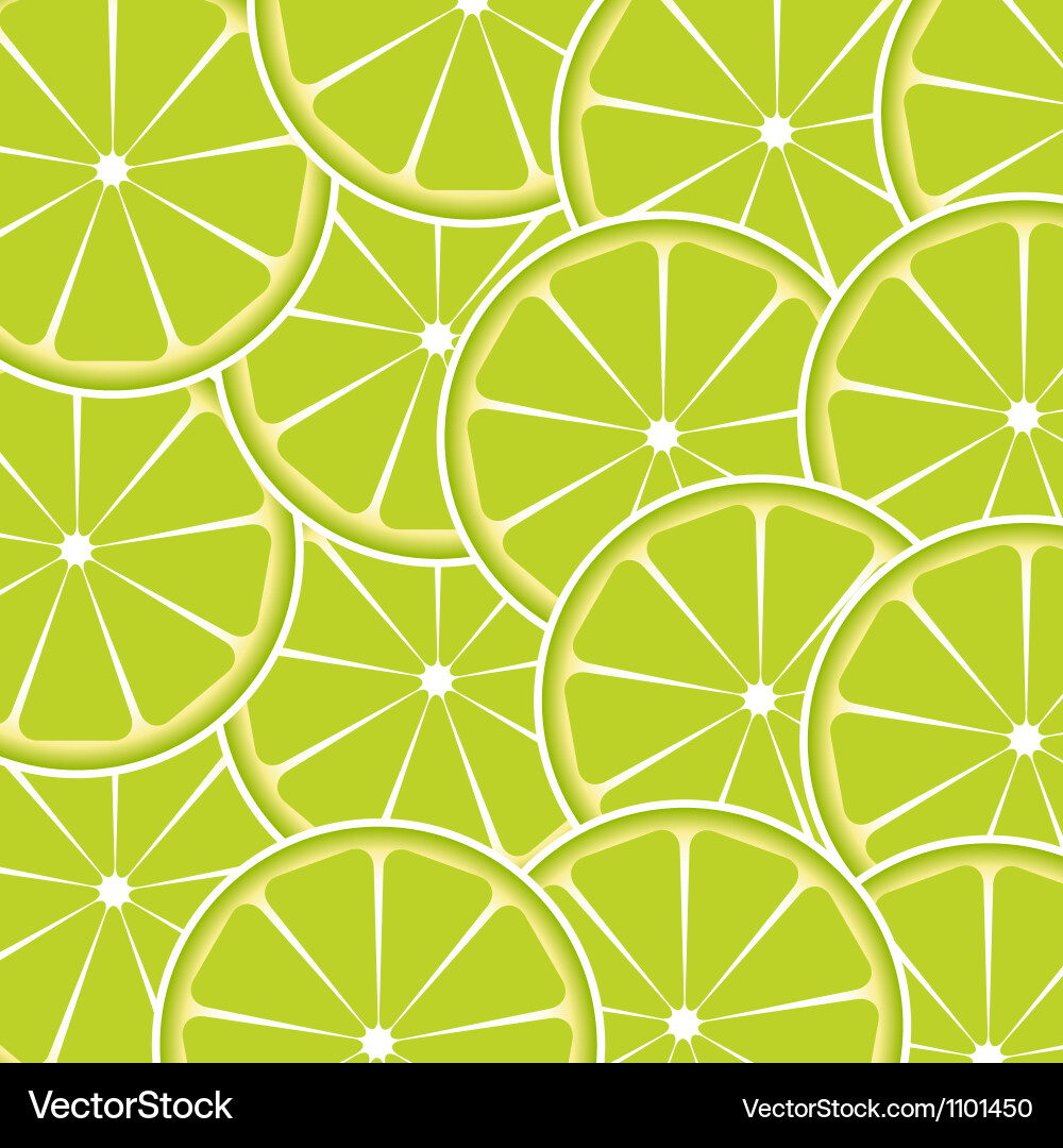Lime Slice Abstract Background vector image