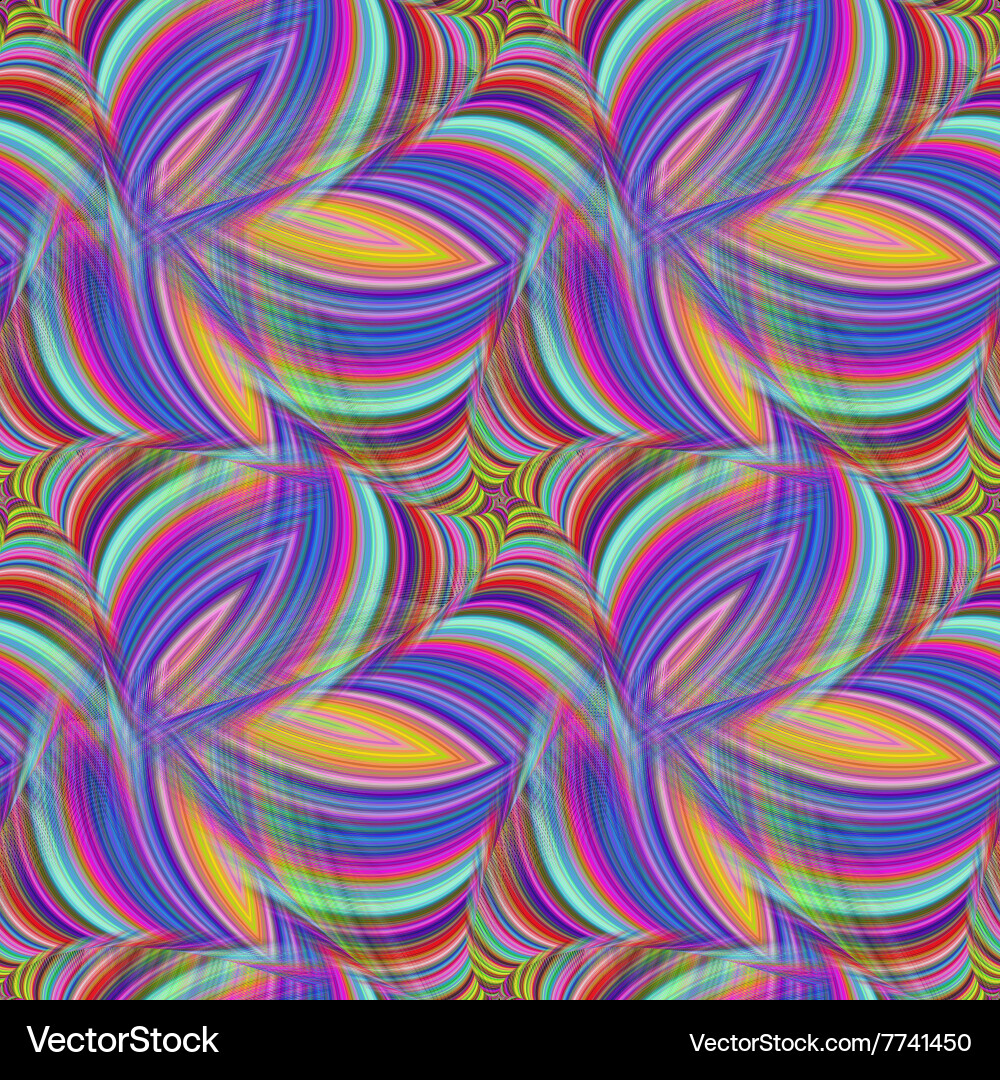 Repeating fractal pattern vector image