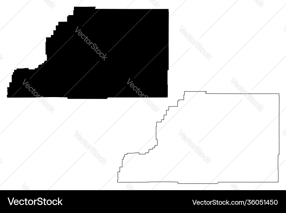 Sevier County, Utah Map Vector Image