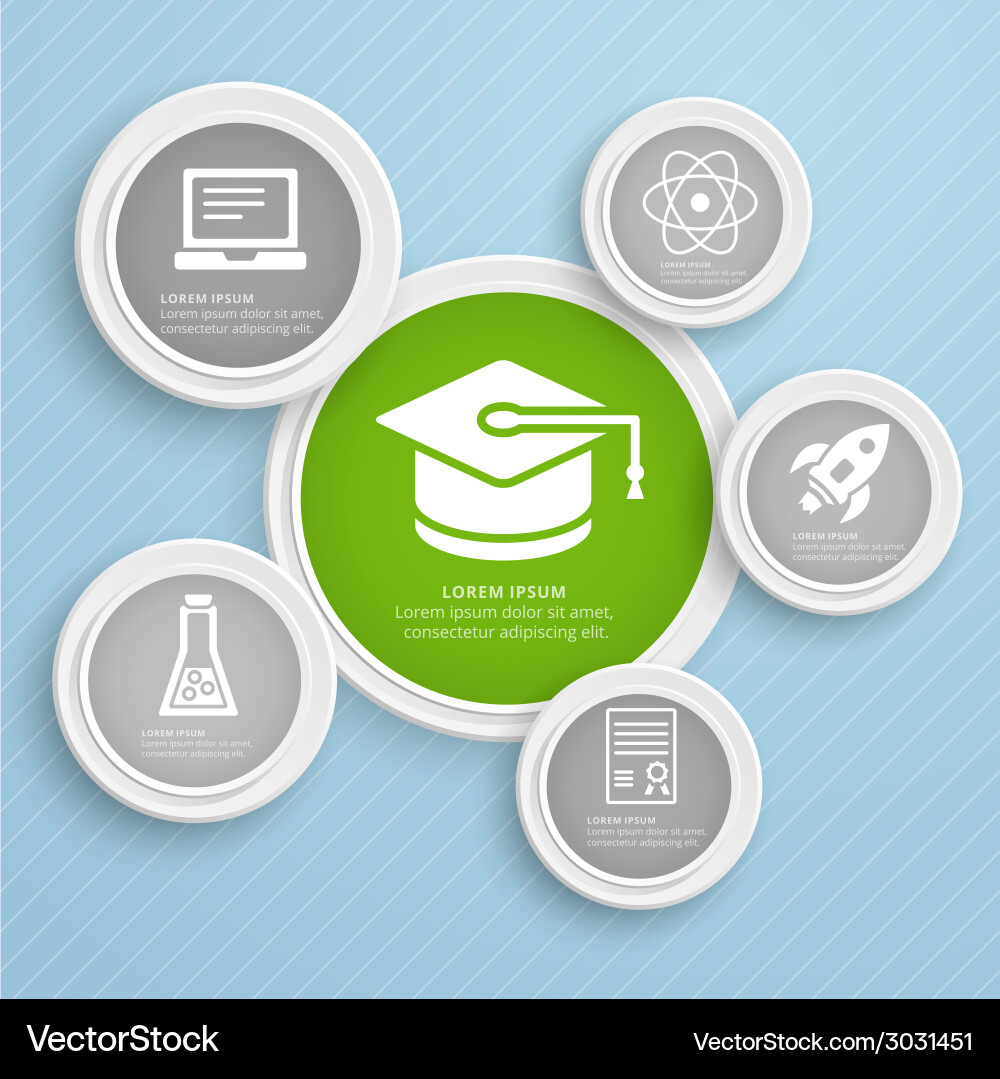 Abstract infographic design workflow layout vector image