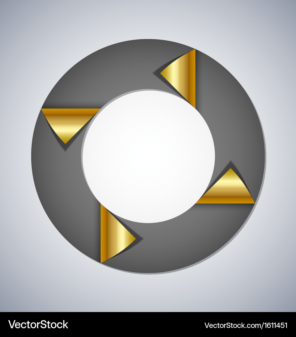 Circle web design element vector image
