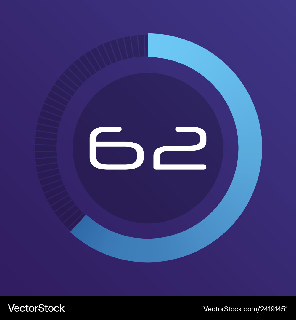 Circular interval timer Circular interval timer vector image