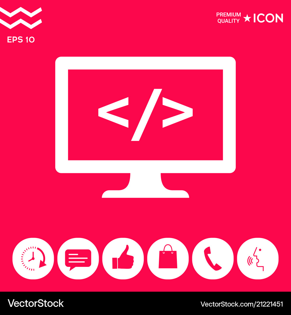 Coding symbol icon Vector Image