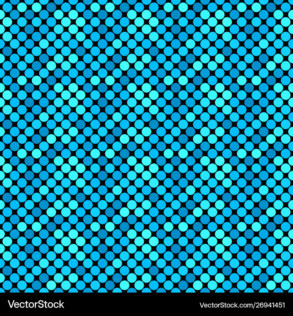 Cyan dot pattern background - blue abstract design Vector Image