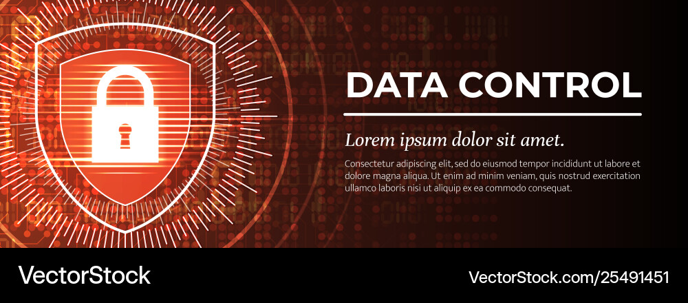 Data control the red modern background Data control the red modern background vector image
