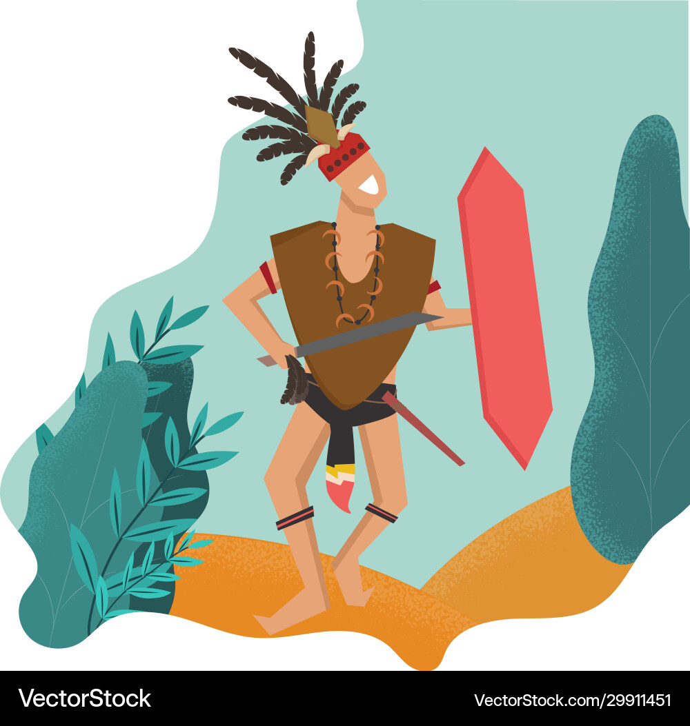 Dayak tribe indonesias heritage Royalty Free Vector Image
