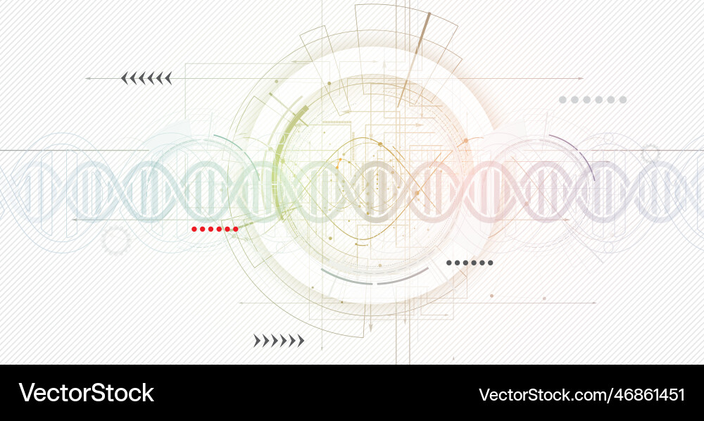 Dna abstract icon and element collection Dna abstract icon and element collection vector image