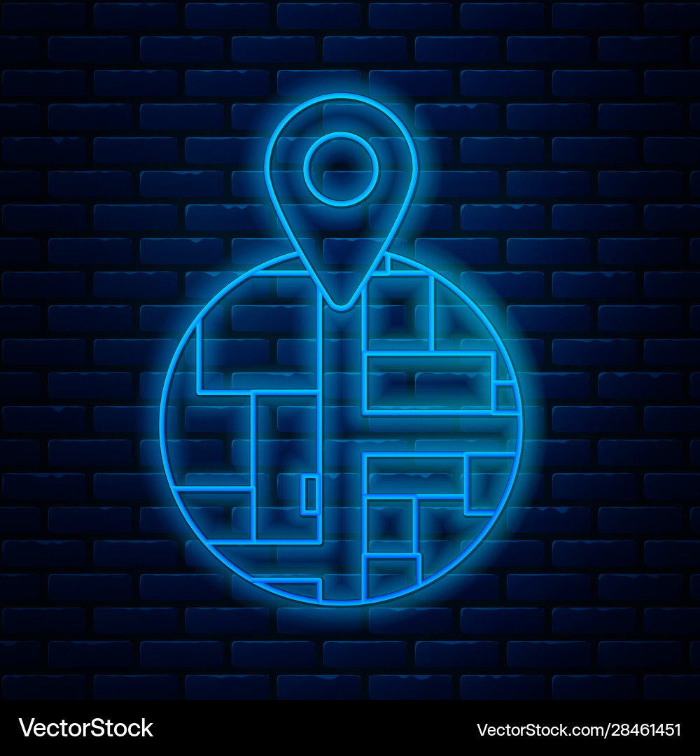 Glowing Neon Line Platzhalter auf Kartenpapier Glowing Neon Line Platzhalter auf Kartenpapier vektorbild