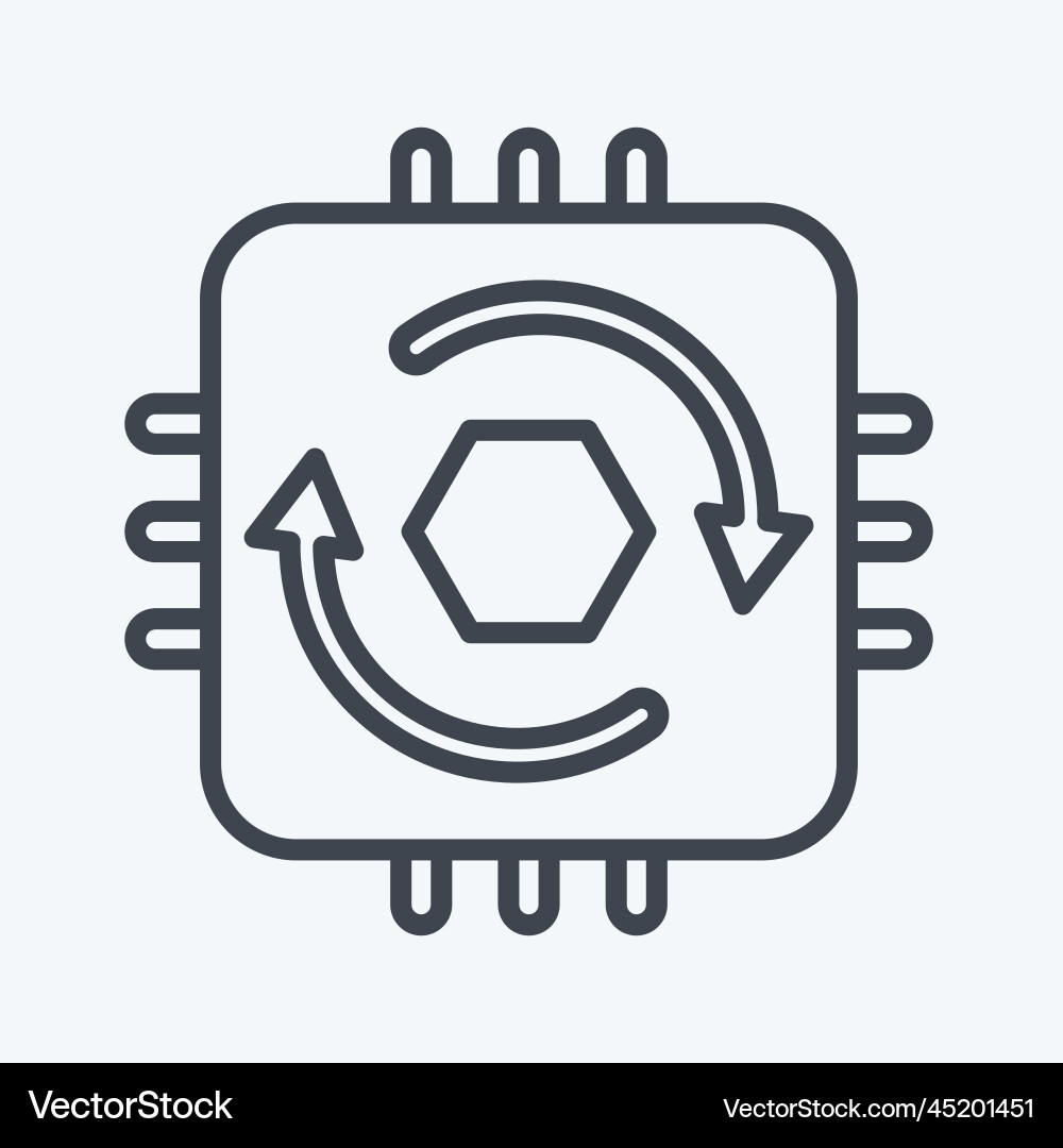 Icon temporal cycle consistency related Icon temporal cycle consistency related Vector Image