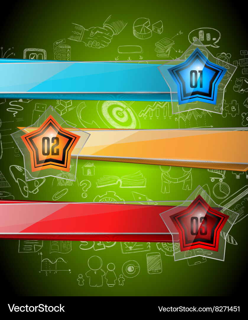 Infographics complex layout with option buttons Vector Image