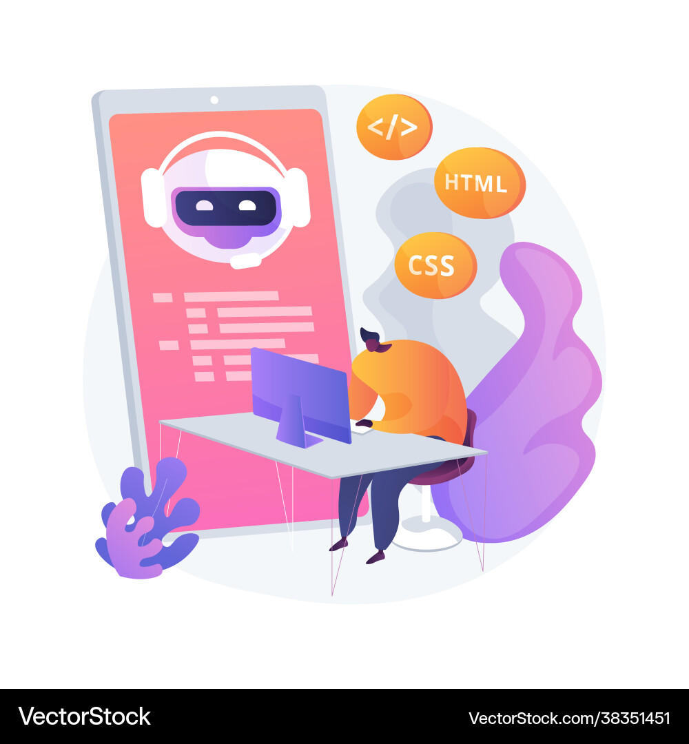 Java developer concept metaphor Java developer concept metaphor vector image