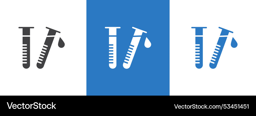 Laboratory test icon thin line Vector Image
