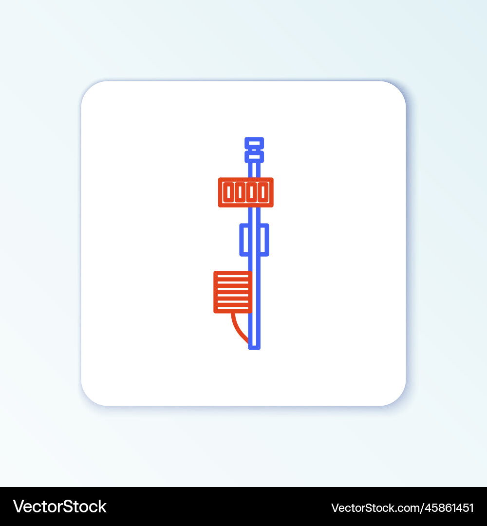 Line standalone sensor icon isolated on white Line standalone sensor icon isolated on white Vector Image