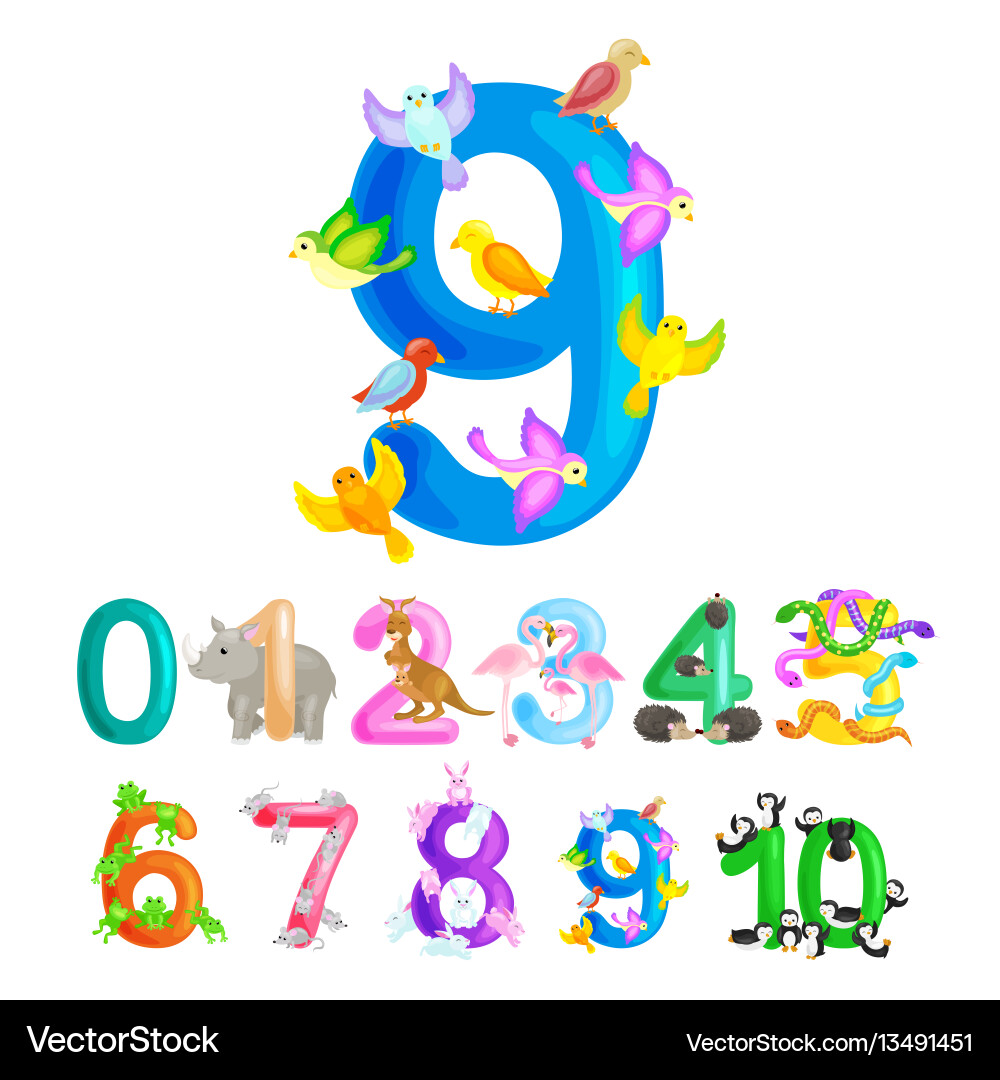 Children in Ordinal Numbers Vector Images (47)