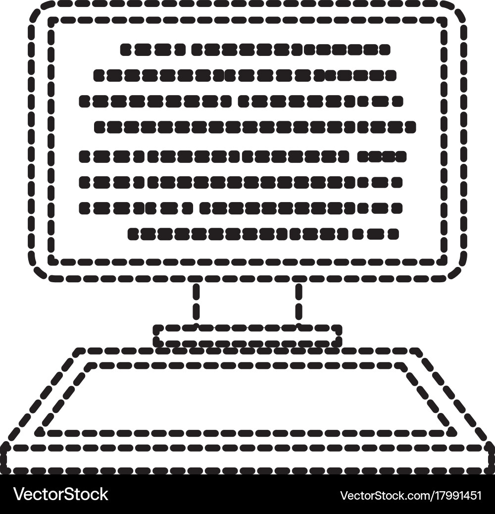 Programmierung und Kodierung Konzeptcode auf dem Bildschirm vektorbild